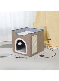 Foldable Double Layer Square Cat Sleeping House - pzsku/Z177F79330B54CC621DE2Z/45/_/1708674874/8f992f47-0fd1-4b9d-a5eb-0224d517d56a