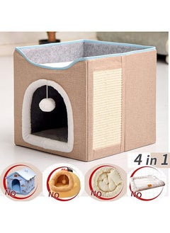 Foldable Double Layer Square Cat Sleeping House - pzsku/Z177F79330B54CC621DE2Z/45/_/1708674875/64da532e-2f2c-4d3c-ba69-d131652ab922