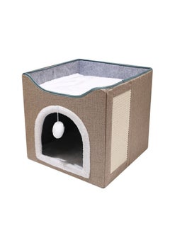 Foldable Double Layer Square Cat Sleeping House - pzsku/Z177F79330B54CC621DE2Z/45/_/1708674877/6ddaec4b-daf6-476e-94c7-518c899dda50