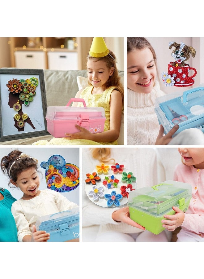 JoyPlus Quilling Kits for Beginners, 24 Quilling Tools & Supplies with Durable Quilling Storage, Updated Paper Crimper Tool, Premium Quilling Husking Board & Electronic Quilling Pen Green - Image 3