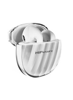 HiFuture FlyBuds 3 True Wireless Earbuds, 24Hrs Playtime, Waterproof, White  - Image 1