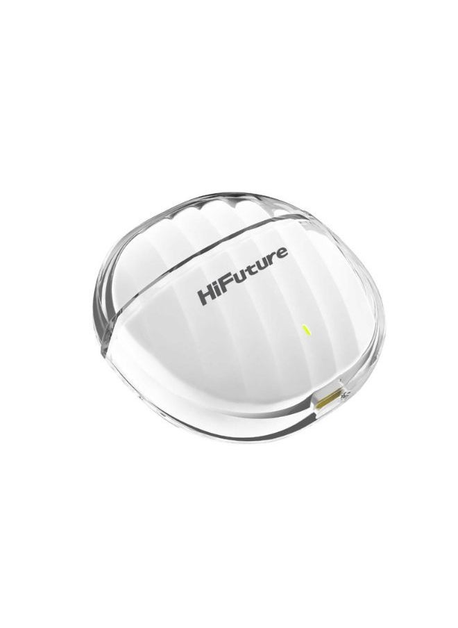 HiFuture FlyBuds 3 True Wireless Earbuds, 24Hrs Playtime, Waterproof, White  - Image 3