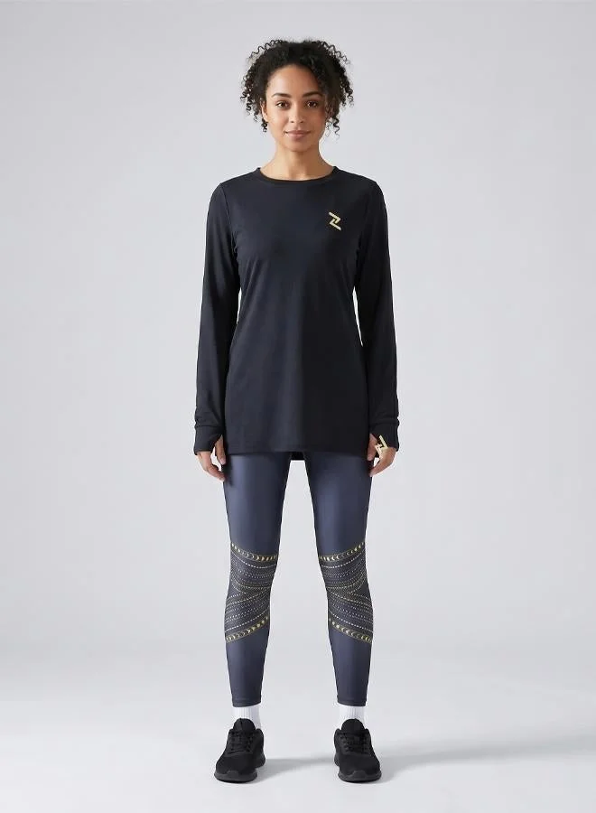 Zaecy Women's Full Sleeve Long Top with Leggings