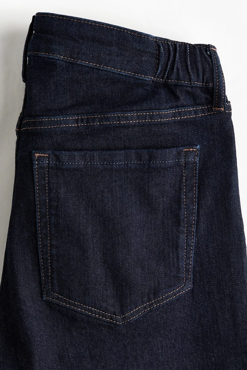 H&M  MAMA Wide Low Waist Ankle Jeans for Women | Best Price UAE