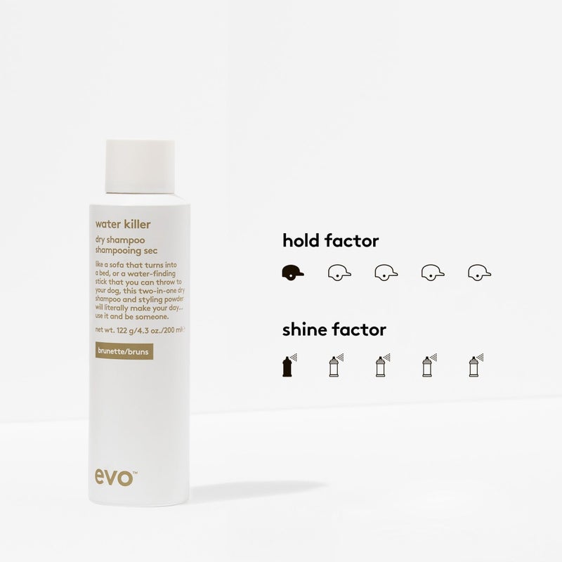 Evo Water Killer Dry Shampoo Brunette - Full Size 2-In-1 Dry Shampoo & Styling Spray, Refresh Hair, Replace Excess Oil with Volume & Texture - 4.3oz - Image 2