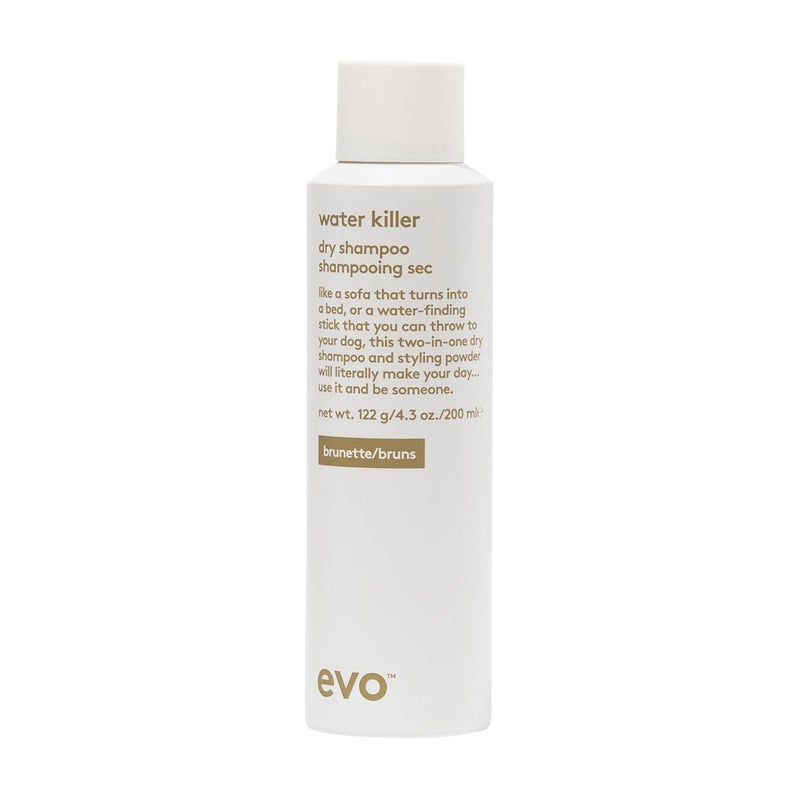 Evo Water Killer Dry Shampoo Brunette - Full Size 2-In-1 Dry Shampoo & Styling Spray, Refresh Hair, Replace Excess Oil with Volume & Texture - 4.3oz - Image 1