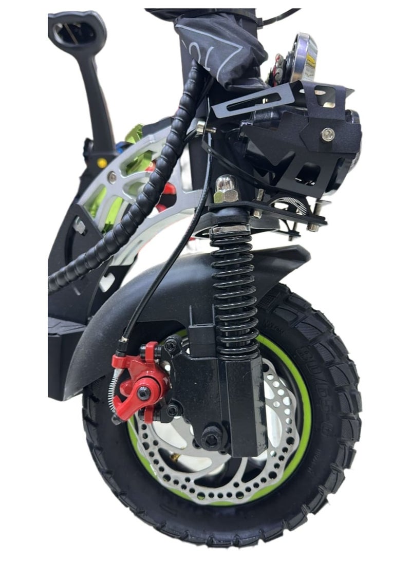 وينر سكوتر كهربائي قابل للطي بقوة ٣٦ فولت مع مقعد، فرامل قرصية، إنذار وعداد رقمي - E-10 Compact Power - Image 5