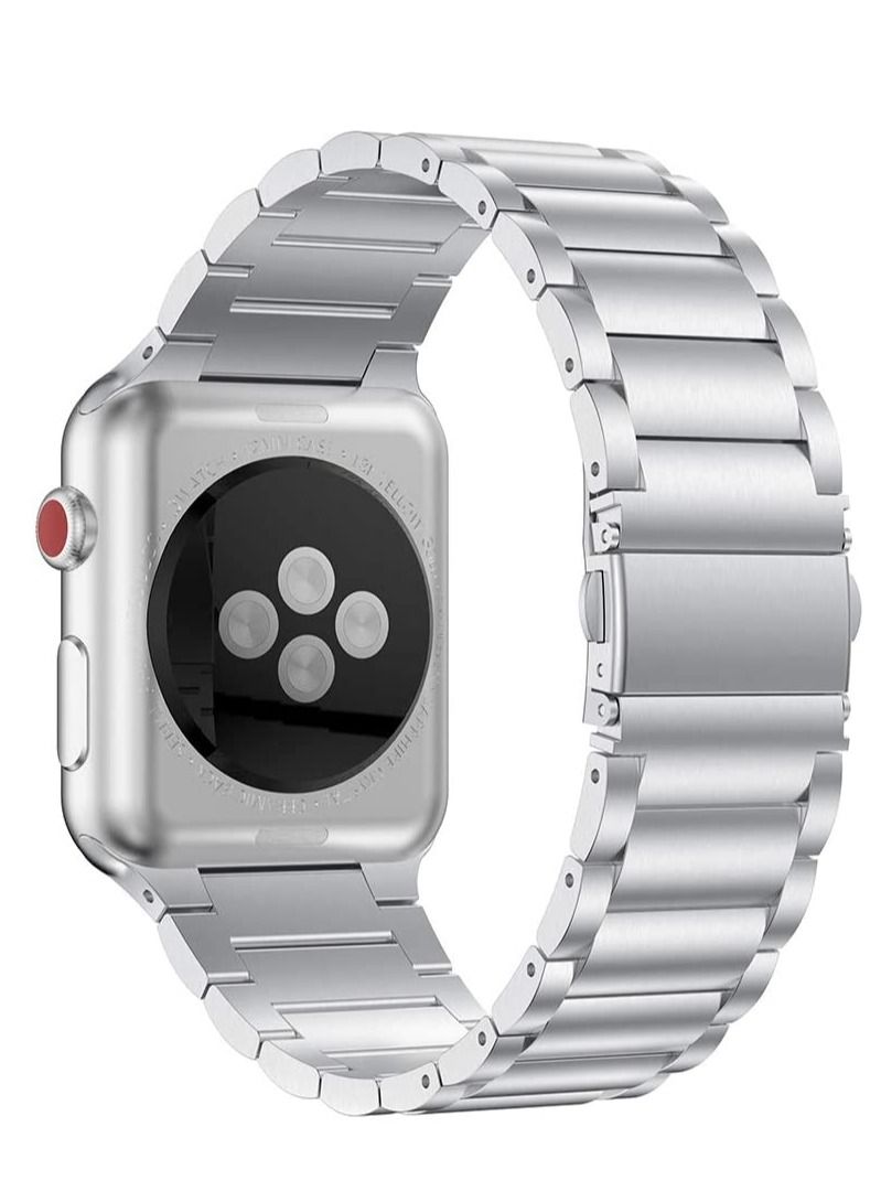 فون بلانيت Replacement Band For Apple Watch Series/4/5/6 3/2/1 Silver 42/44MM - Image 1