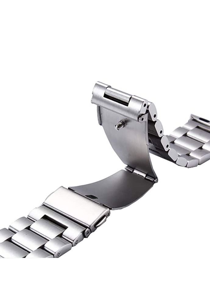 فون بلانيت Replacement Band For Apple Watch Series/4/5/6 3/2/1 Silver 42/44MM - Image 3