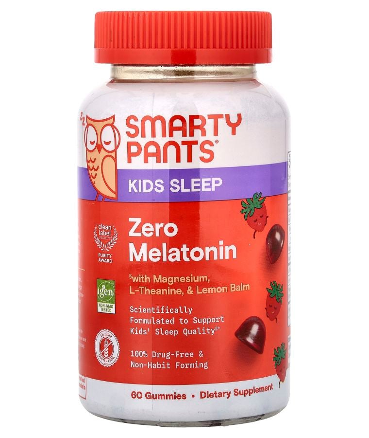 Kids Sleep Zero Melatonin Gummies Strawberry 60 Gummies