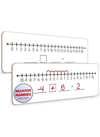 Negative Number Line Board 4”X12” Inch Lapboard Double Sided White Board Featuring -10 Through +10 Number Line & 0-20 Dry Erase Students Desk Whiteboard Math Manipulatives - pzsku/Z177FDC83BD0E6497C4EFZ/45/_/1731928101/02f811b6-e60d-481d-83de-c206690e246a