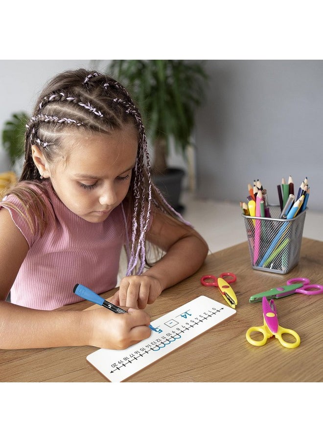 Scribbledo Negative Number Line Board 4”X12” Inch Lapboard Double Sided White Board Featuring -10 Through +10 Number Line & 0-20 Dry Erase Students Desk Whiteboard Math Manipulatives  - Image 3