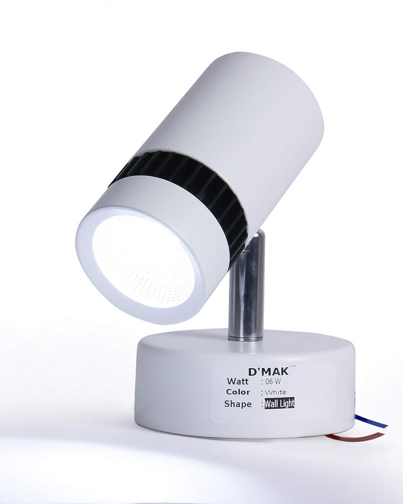 White DMak 6 Watt LED White Spot Wall Light 3 Pack for Living Room - Image 2