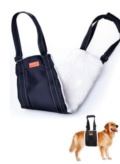 Portable Dog Sling for Back Legs, Hip Support Harness to Help Lift Rear for Canine Aid Old K9 Cruciate Ligament Rehabilitation