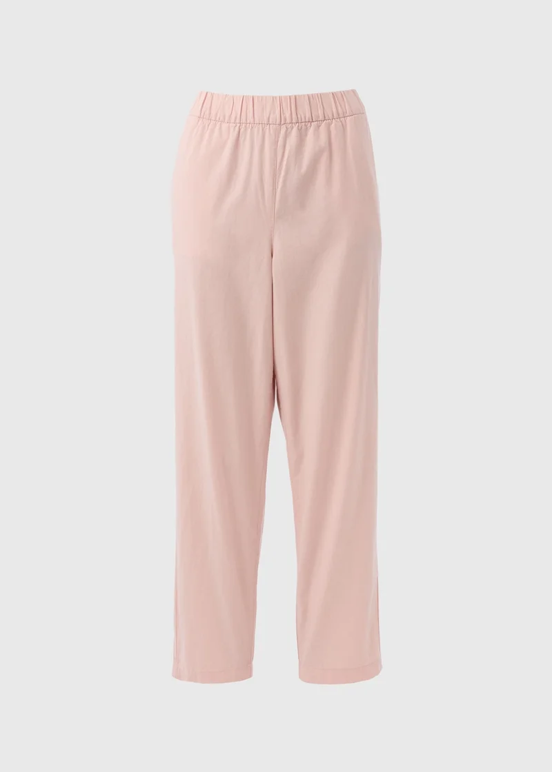 Matalan COTTON PULL ON PINK TROUSERS