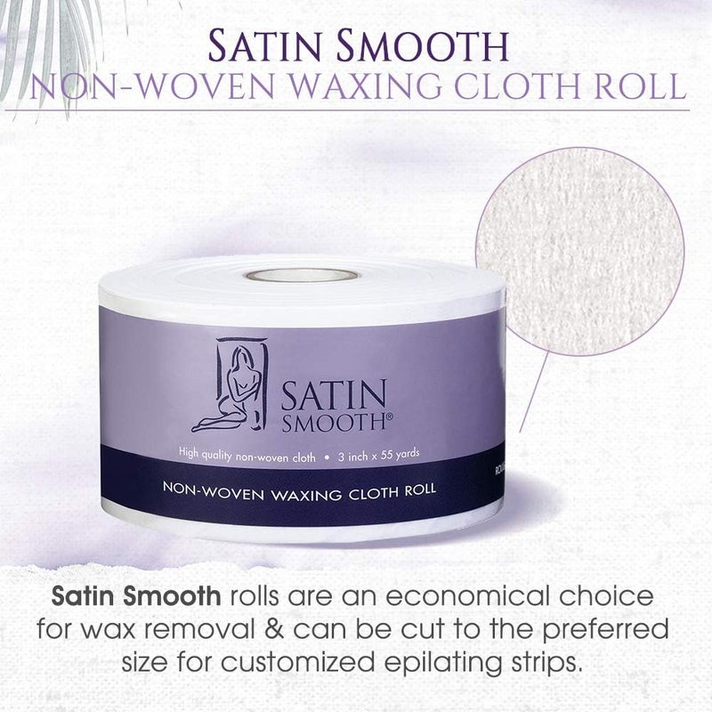 Satin Smooth Non-Woven Waxing Cloth Roll - 3 Inch x 55 Yards for Hair Removal - Image 5