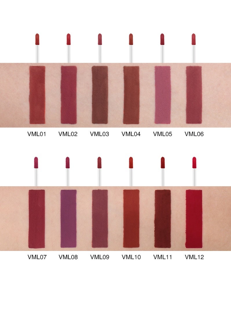 OTWOO O.TWO.O Waterproof Rose Gold Matte Lip Gloss – Easy Coloring Lipstick (VML 01) - Image 2