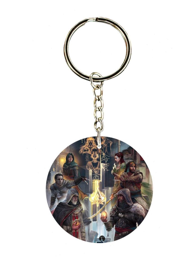 Assassins Creed Double Side Printed Keychain