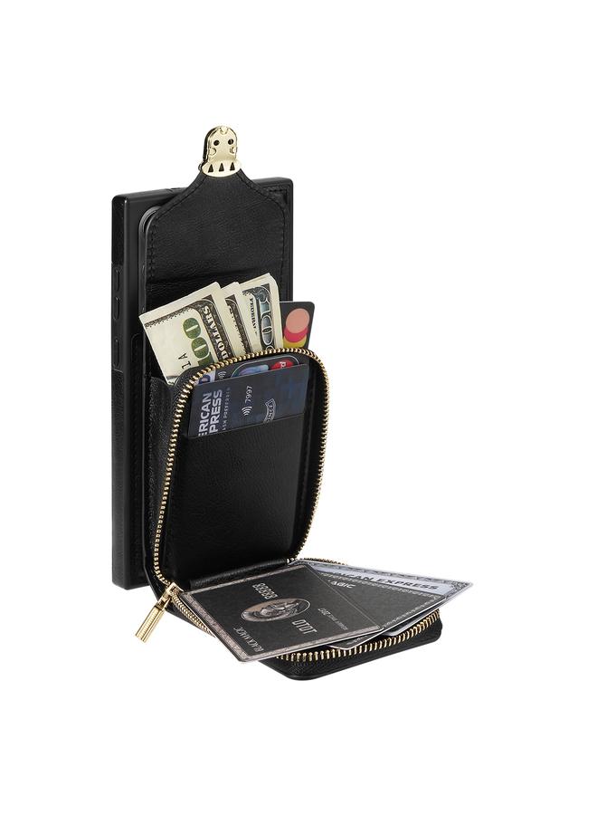 اس-توب حافظة لهاتف سامسونج جالكسي نوت 20 ألترا مزودة بسحاب ومحفظة بطاقات معدنية - Image 5