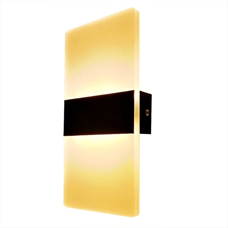 Modern LED Wall Lamp: White, Energy-Saving Premium Material, Stylish Long-Lasting Up and Down Indoor Wall Lamp - Exquisite Charming Ambience for Home Living Room Bedroom Hallway - Image 5