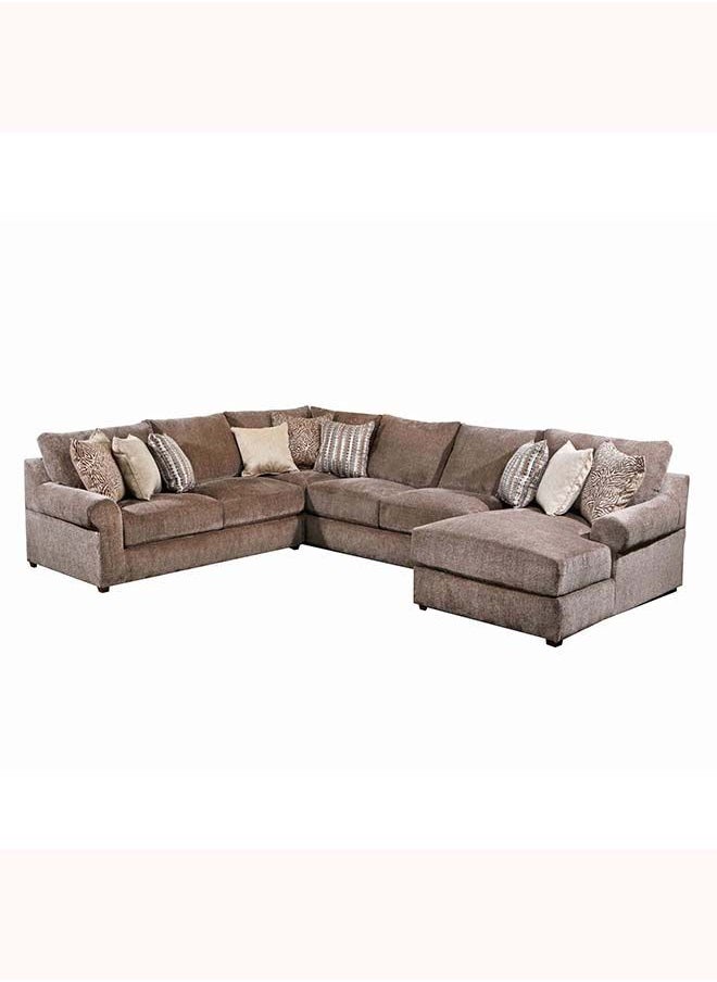 FSH Furniture Windsor Best Sectional Sofa Light Brown 90x295x225x165 cm  - Image 2