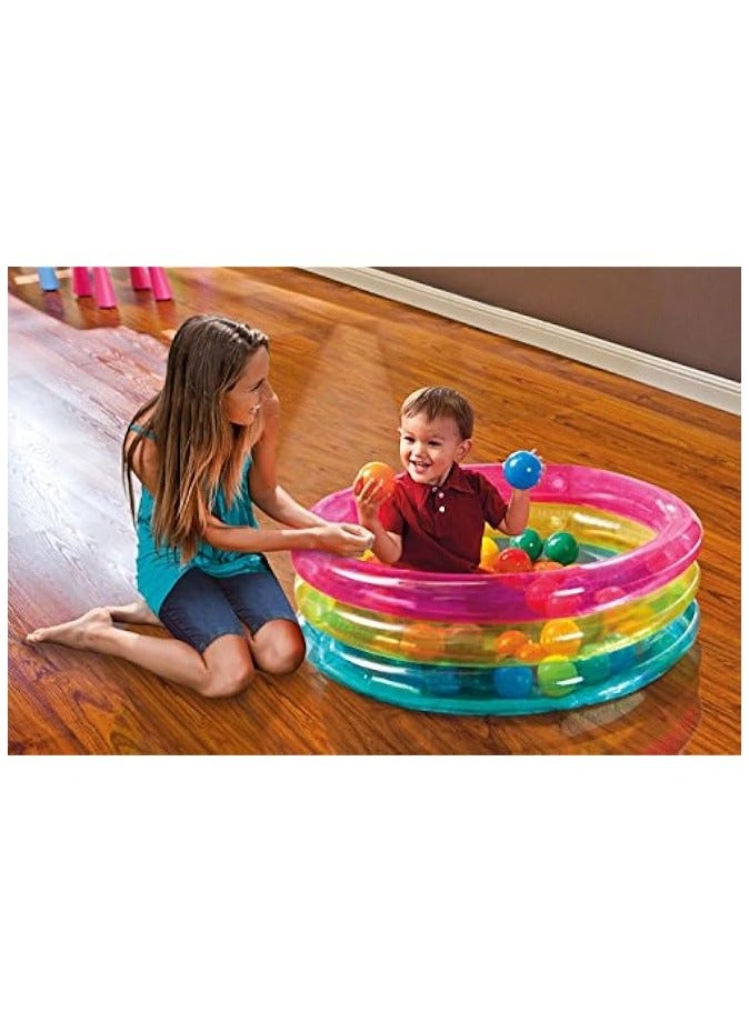PROMASS Inflatable Baby 50 Balls Pit, 86 X 25 Cm – 1/3 A – 48674 Np, Multi Color - Image 2