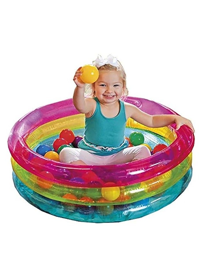 PROMASS Inflatable Baby 50 Balls Pit, 86 X 25 Cm – 1/3 A – 48674 Np, Multi Color - Image 3