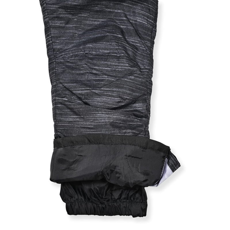 Arctic Quest Boys Girls Unisex Classic Ski & Snow Bib Overall Winter Snowsuit Water-Resistant Windproof Outdoor Rain Bib, Black Spacedye, 14-16 - Image 3