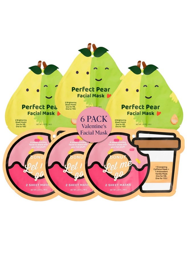 Donut Let Me Go Duo Facial Masks Pack Of 6 Skincare Gift Set For Valentine'S Day Radiant Caffeine And Soothing Vanilla Beauty Moisture Hydration Face Mask For Men And Women - pzsku/Z17806979626727572EB3Z/45/_/1719231943/457f0ffa-dc5a-4f48-bb35-b14cf7397315