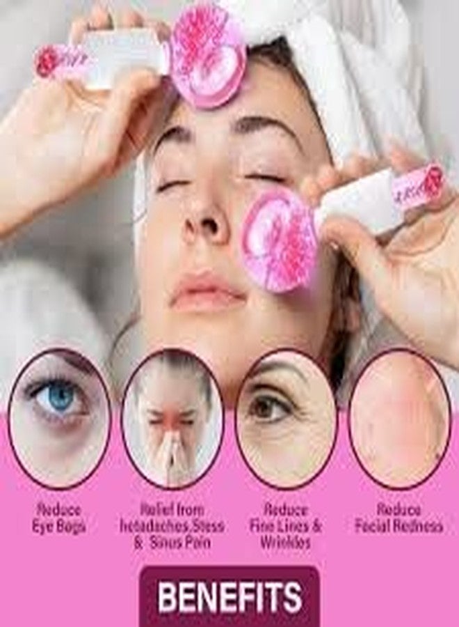 MIRARIYA Facial Ice Globe, Smart Cool Face Roller Ball, Facial Massage Tools for Neck Eye Circle Reduce Puffiness Anti Ageing Wrinkles Soothing Firming Skin 2Pcs (PINK) - Image 4