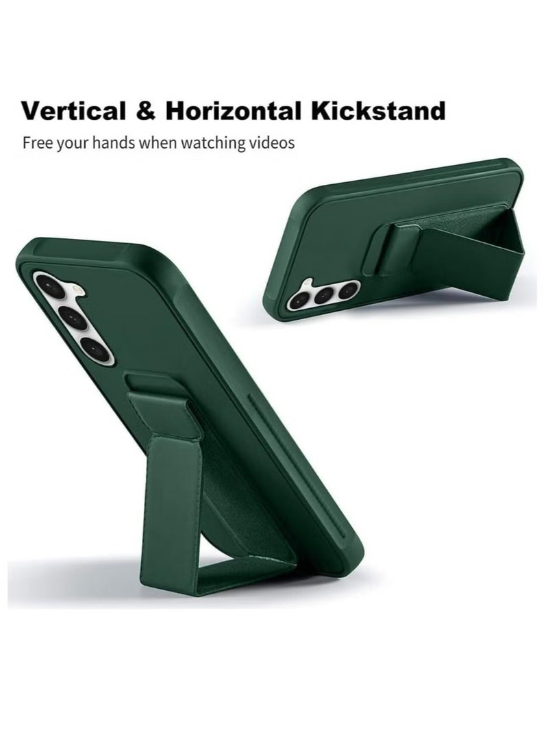 ELTRAZONE Durable Samsung Galaxy S25 Case with Magnetic Car Mount Kickstand, Premium Silicone Design, and Versatile Vertical & Horizontal Hand Strap for 6.2-Inch Phone - Image 4