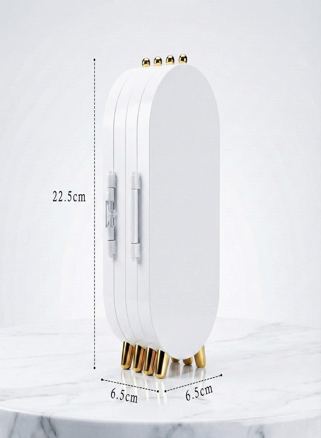 VERAT Hanging Jewelry Organizer Storage Earrings Stand Jewelry Display Organiser/Earrings organiser/Jewellery towers/jewellery stands/earring organizer box/chain/Necklaces Bracelets (White) - Image 2