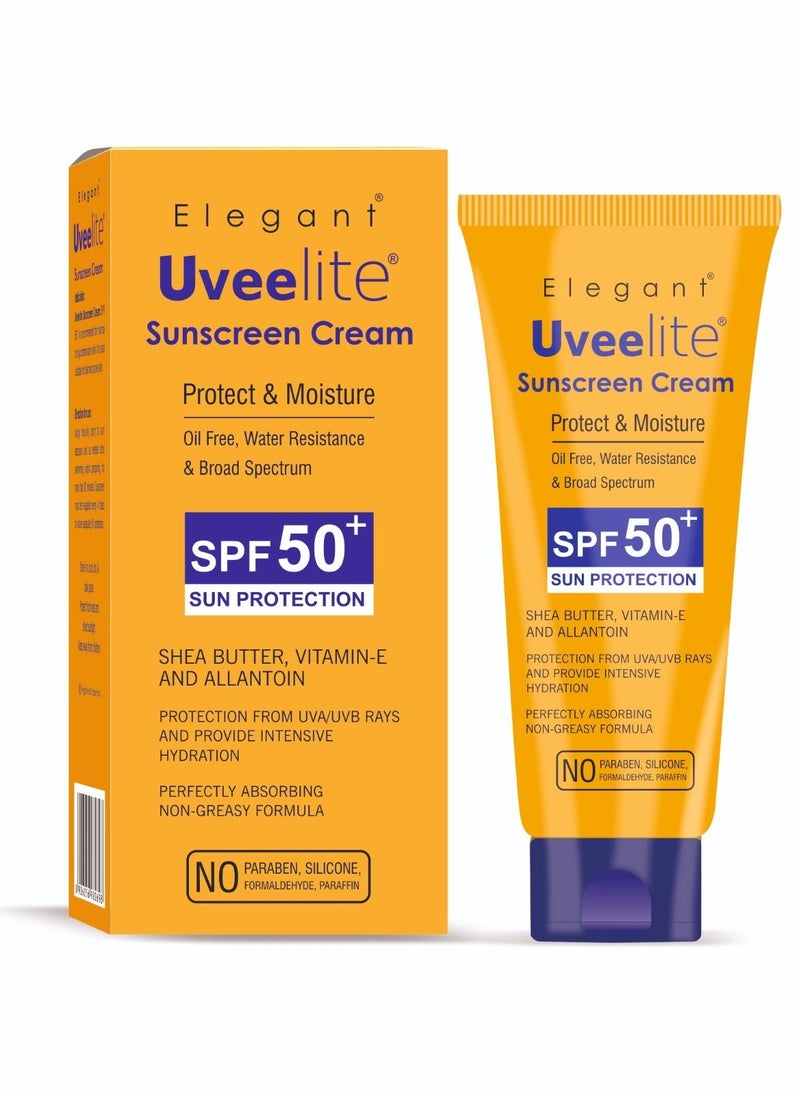 إيليجانت - كريم واقي من أشعة الشمس Uveelight الأنيق ، SPF 50+ حماية من أشعة الشمس ، للبشرة العادية إلى الجافة - Image 1