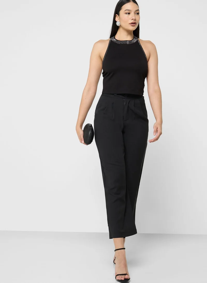 Ella Limited Edition Embellished Neck Halter Top