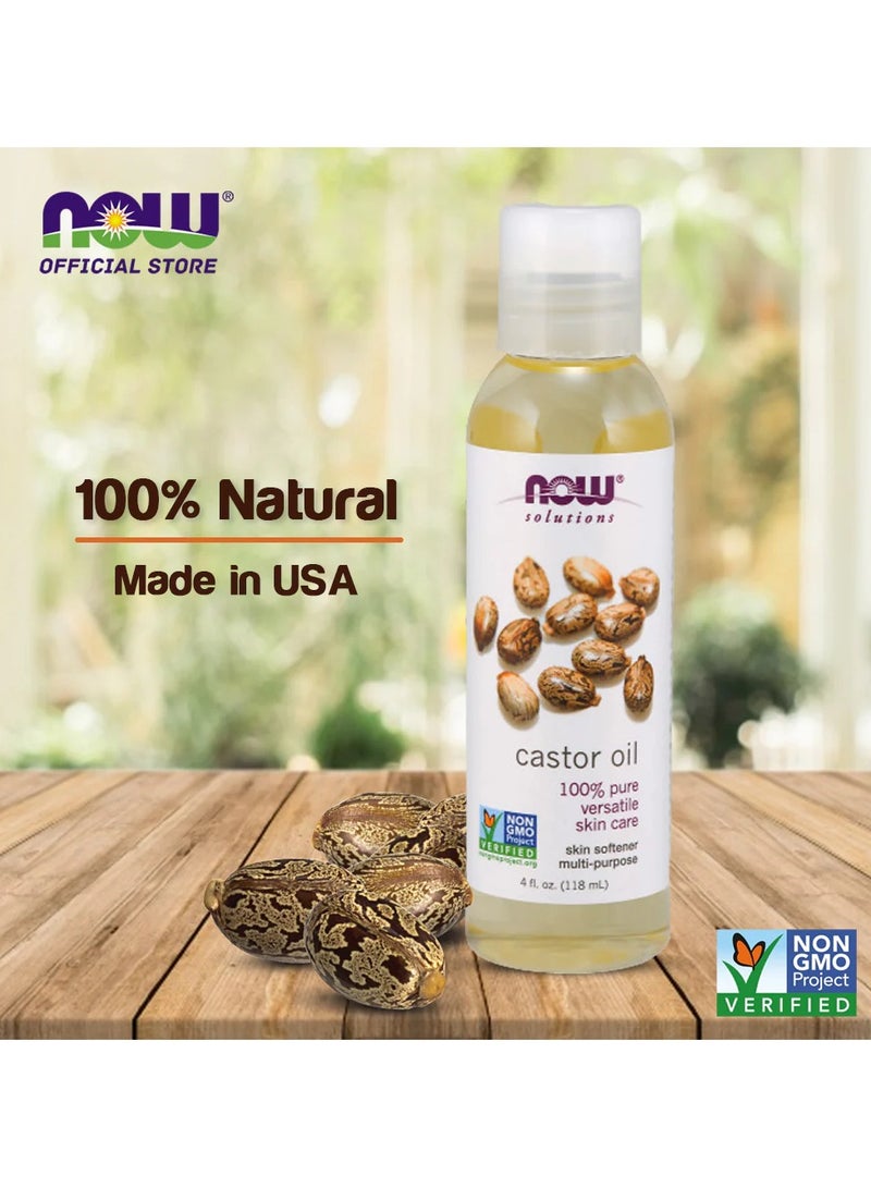 ناو زيت الخروع العضوي النقي 100% للعناية بالبشرة 118 مل - Image 1