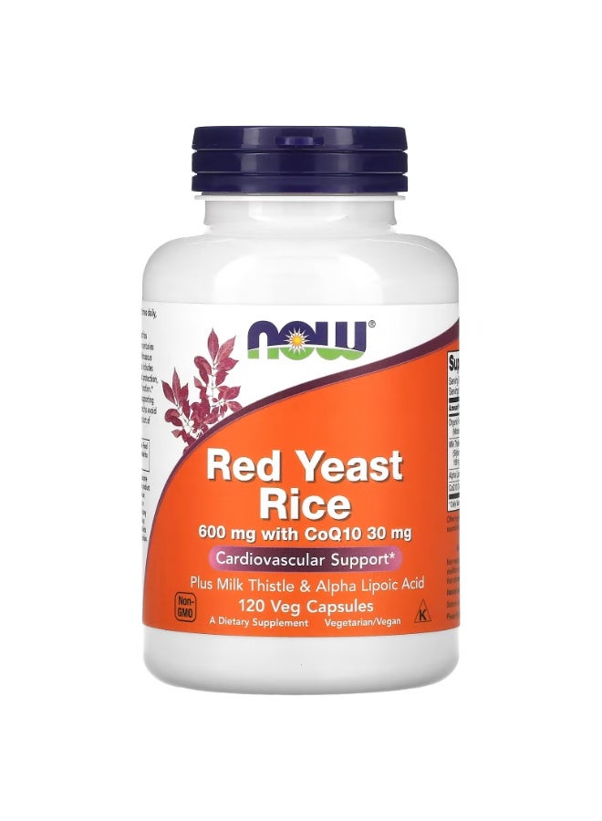 ناو Red Yeast Rice، 120 كبسولة نباتية - Image 1