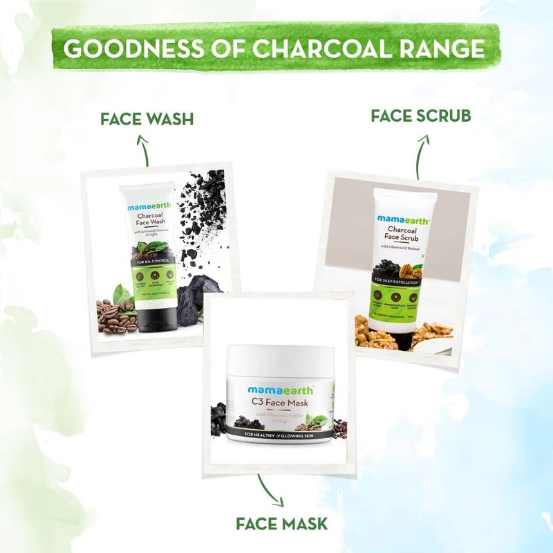 Salt resistant coating Charcoal Face Scrub for Oily and Normal skin, with Charcoal and Walnut for Deep Exfoliation - 100g Land transit & shipment compatible - Image 5