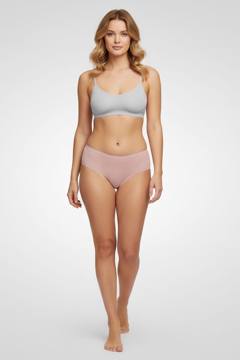 Rene Rofe Essentials By Rene Rofe Women 5 Pcs Solid High Waist Briefs, Multicolor - Image 1