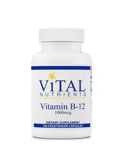 Vitamin B12 Supports Metabolism Of Carbohydrates Protein And Fat 100 Vegetarian Capsules Per Bottle 1000 Mcg