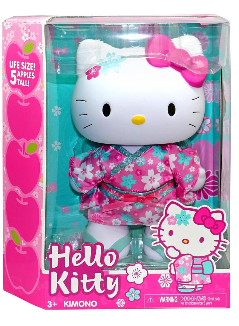 Hello Kitty دمية كيمونو هالو كيتي، 13 بوصة، ألعاب للأطفال والبالغين - لمحبي الرسوم المتحركة، فكرة هدية لجمعها وعرضها - Image 1