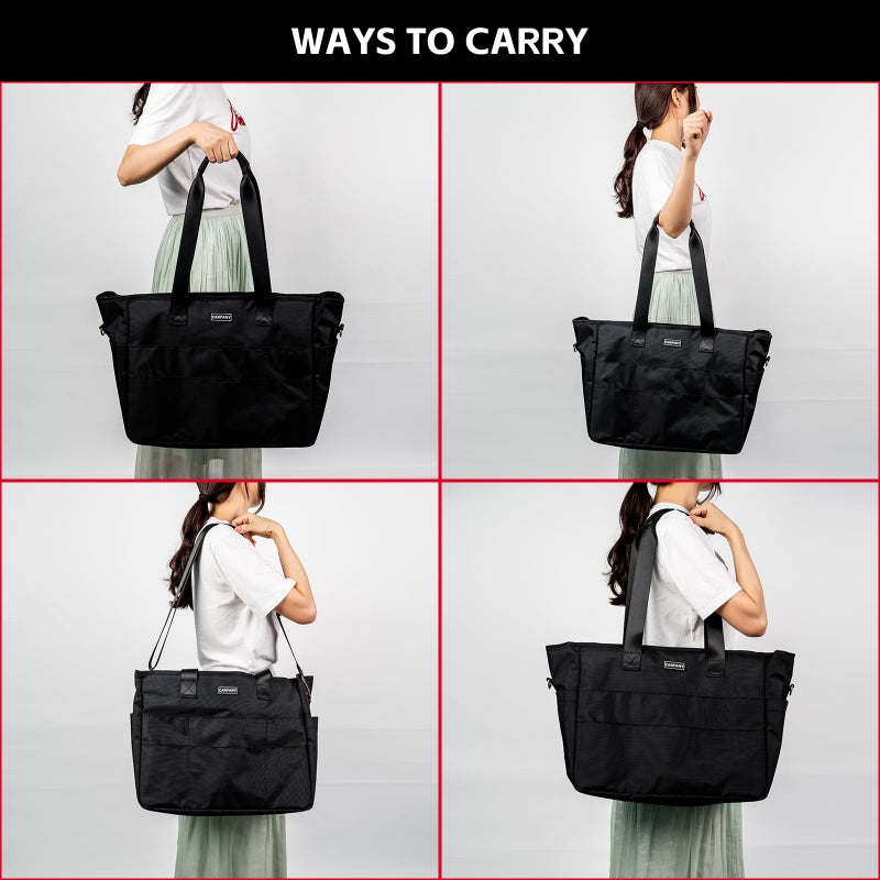 Carfany Professional Women's Laptop Tote - Large Office Bag with Utility Pockets for Work Essentials - Image 2