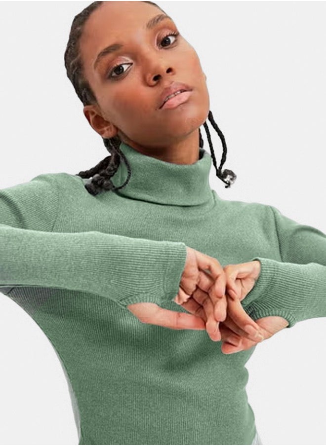 trendyol Blouse - Green - Fitted  - Image 1