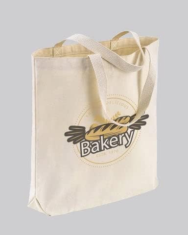 TBF 12Pack Heavy Duty Sturdy Canvas Tote Bags with Handles  Reusable Natural Grocery Shopping Bags Blank Cloth Fabric for DIY Crafts  15x15x3 - Image 2