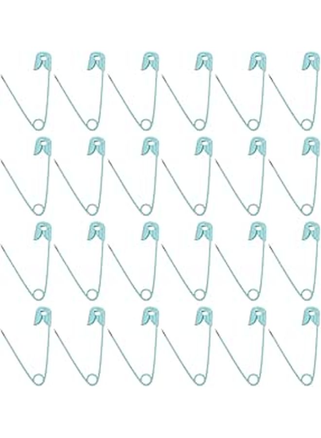 100pcs Mint Green Safety Pins for Sewing Brooch Jewelry Crafting Supplies - Image 1