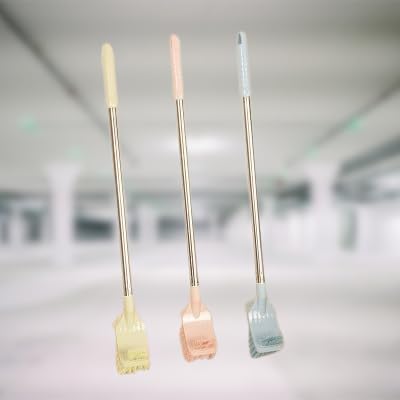 Abhaymart 2 in 1 Toilet Brush with Steel Handle | Bathroom Scrubber Cleaning Brush | Double Side Cleaning Brush | Home Cleaning Supplies (Pack of 1,Multicolor) - Image 4