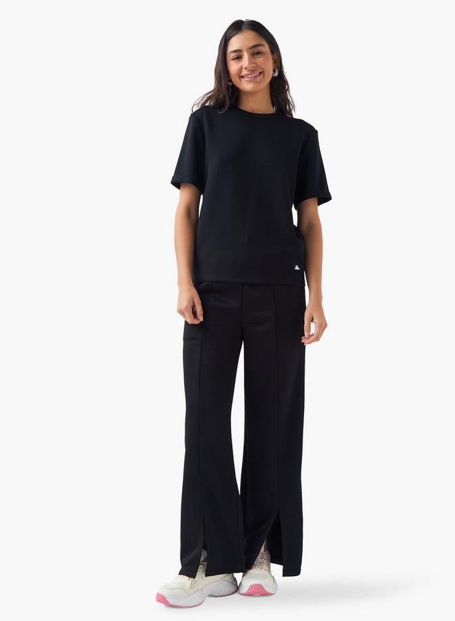 كابا تيشيرت كابا بطبعة شعار ورقبة دائرية وأكمام قصيرة - Image 2