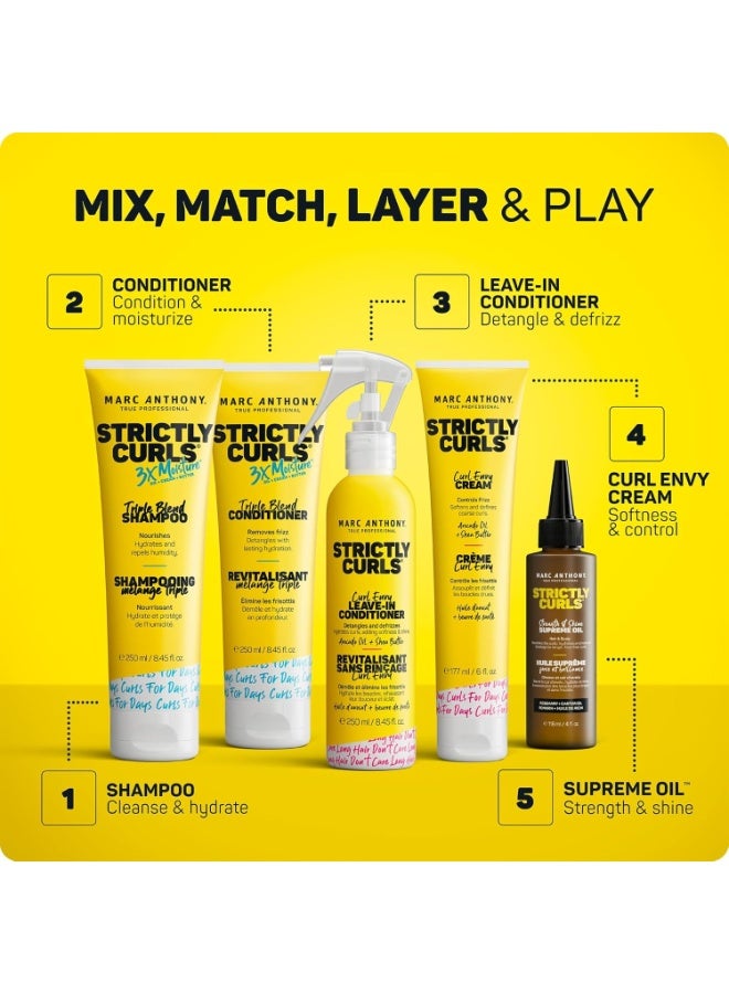 Marc Anthony Strictly Envy Perfect Curl Cream – 177 ml, Curl Defining & Frizz Control Hair Cream - Image 3