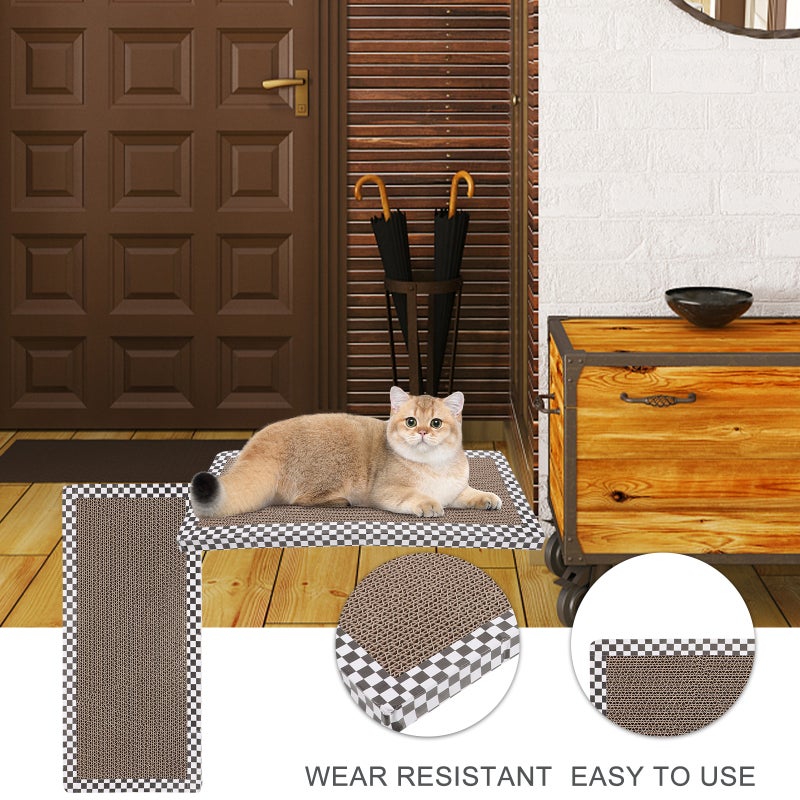 Cat Scratcher Cardboard Cat Scratch Pad Cat Scratching Board Toy Indoor Cats Plaything - Image 4
