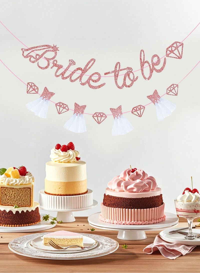 Bridal and bachelorette party decorations Pink banner for bachelorette parties and wedding day  - Image 4