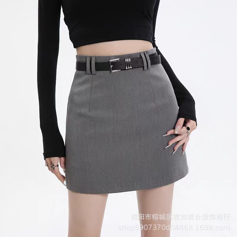 Short Skirt Summer High-End Skirt Women'S Explosive Western-Style High Waist Slimming Hip Skirt Suit A- Line Short Pants - Image 1